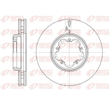 Brzdový kotouč REMSA 61563.10
