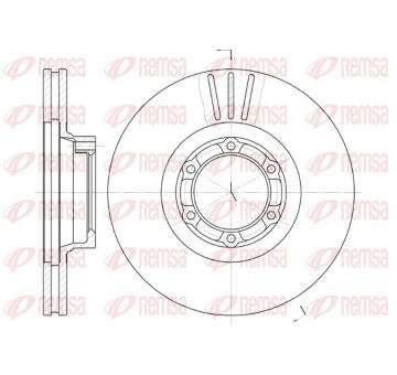 Brzdový kotouč REMSA 6157.10