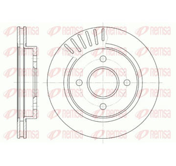 Brzdový kotouč REMSA 6160.10
