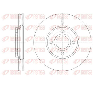 Brzdový kotouč REMSA 61601.10