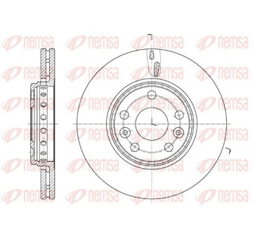 Brzdový kotouč REMSA 61655.10