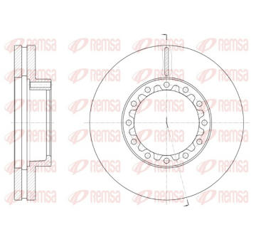Brzdový kotouč REMSA 61662.10