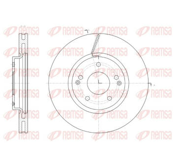 Brzdový kotouč REMSA 61663.10
