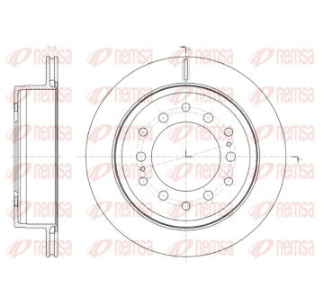 Brzdový kotouč REMSA 61664.10