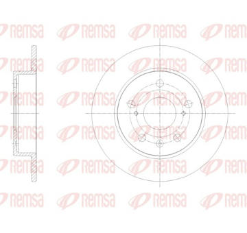 Brzdový kotouč REMSA 61666.00