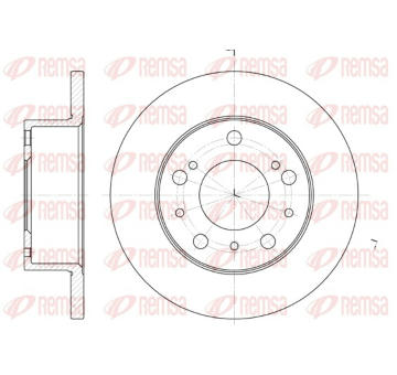 Brzdový kotouč REMSA 6168.00