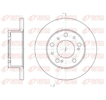 Brzdový kotouč REMSA 6169.00