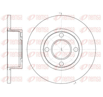 Brzdový kotouč REMSA 6173.00