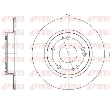 Brzdový kotouč REMSA 61756.00