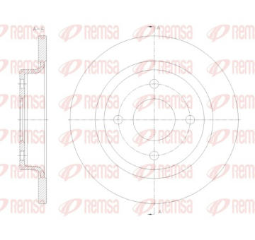 Brzdový kotouč REMSA 61777.00