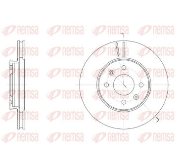Brzdový kotouč REMSA 61784.10
