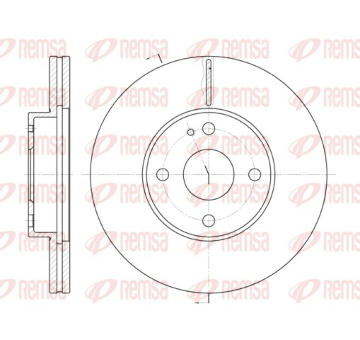 Brzdový kotouč REMSA 6184.10