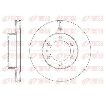 Brzdový kotouč REMSA 61875.10