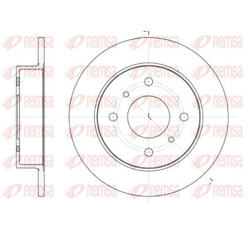 Brzdový kotouč REMSA 6200.00