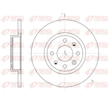 Brzdový kotouč REMSA 6209.00