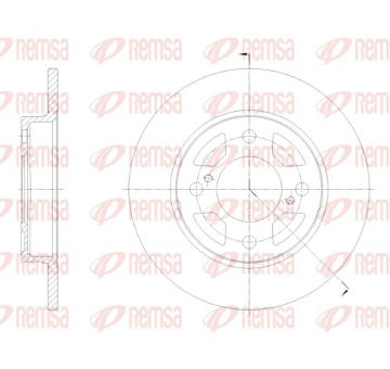 Brzdový kotouč REMSA 62099.00