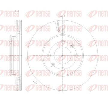 Brzdový kotouč REMSA 62121.10