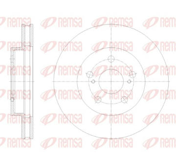 Brzdový kotouč REMSA 62125.10