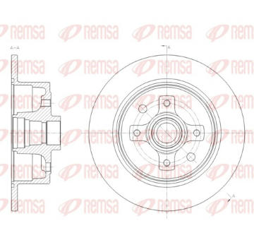 Brzdový kotouč REMSA 6217.00