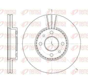 Brzdový kotouč REMSA 6227.10