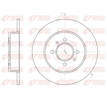Brzdový kotouč REMSA 6239.00