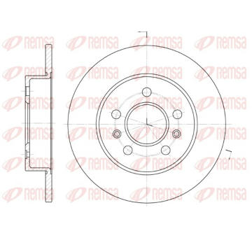 Brzdový kotouč REMSA 6239.02