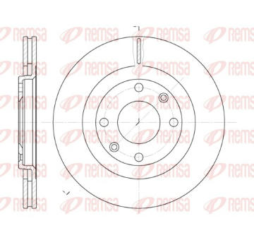 Brzdový kotouč REMSA 6240.10