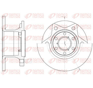 Brzdový kotouč REMSA 6242.00