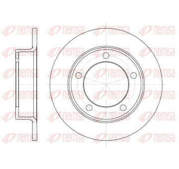 Brzdový kotouč REMSA 6257.00