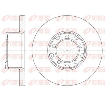 Brzdový kotouč REMSA 6296.00