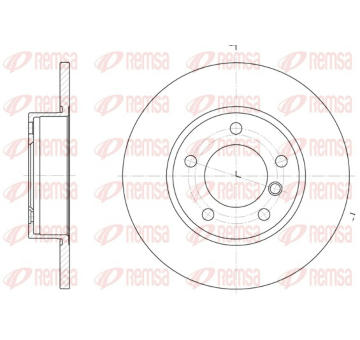 Brzdový kotouč REMSA 6323.00