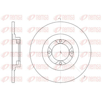 Brzdový kotouč REMSA 6400.00