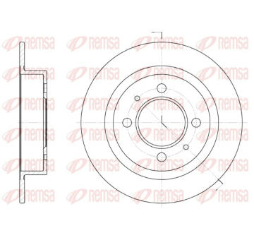 Brzdový kotouč REMSA 6424.00