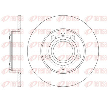 Brzdový kotouč REMSA 6429.00