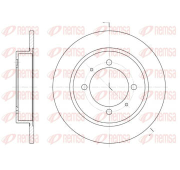 Brzdový kotouč REMSA 6447.00