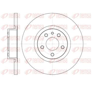 Brzdový kotouč REMSA 6512.00