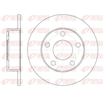Brzdový kotouč REMSA 6513.00