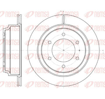 Brzdový kotouč REMSA 6515.10