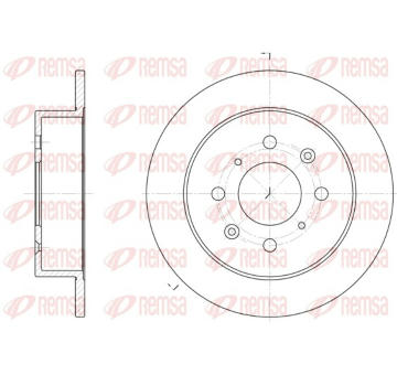 Brzdový kotouč REMSA 6521.00