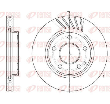 Brzdový kotouč REMSA 6527.10