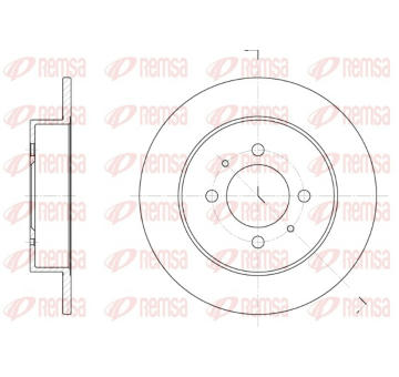 Brzdový kotouč REMSA 6531.00