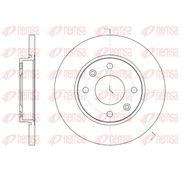 Brzdový kotouč REMSA 6535.00