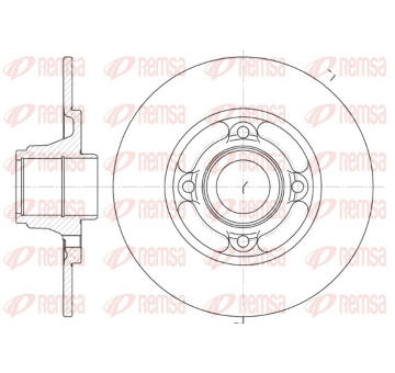 Brzdový kotouč REMSA 6537.00