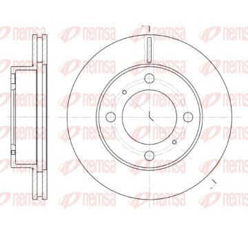 Brzdový kotouč REMSA 6539.10