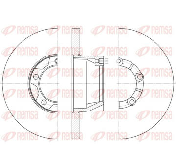 Brzdový kotouč REMSA 6543.00