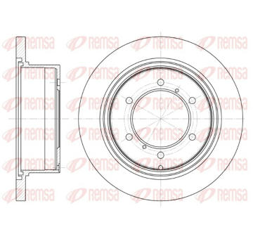 Brzdový kotouč REMSA 6552.00