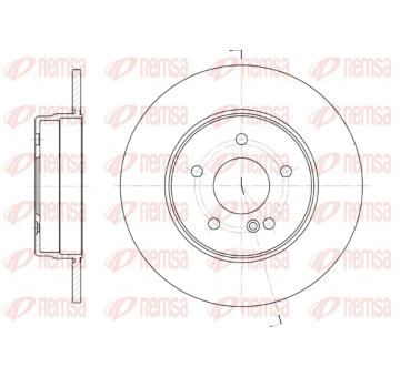 Brzdový kotouč REMSA 6555.00