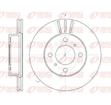 Brzdový kotouč REMSA 6557.10