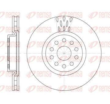 Brzdový kotouč REMSA 6563.10