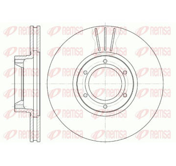 Brzdový kotouč REMSA 6567.10